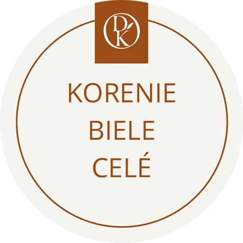 Korenie biele celé