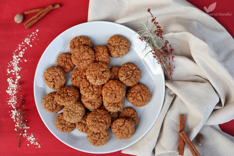 Veganské ovesné cookies