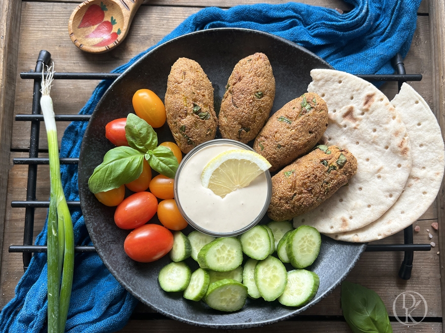 Arménský vege kebab s tahini omáčkou